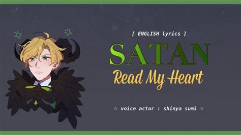 Obey me: Read My Heart - SATAN ( voice actor : Shinya Sumi ) || English Lyrics | Me me me song ...