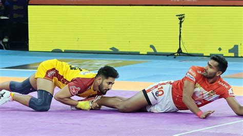 Gujarat Giants beat Telugu Titans 37-30 in match 59 of Pro Kabaddi ...