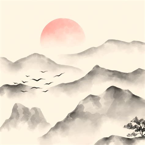 Free Vector | Watercolor chinese style illustration