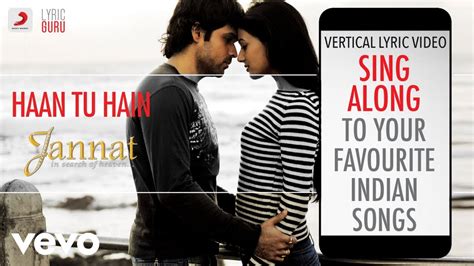 Haan Tu Hain - Jannat|Official Bollywood Lyrics|KK Chords - Chordify