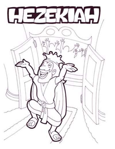 King Hezekiah Coloring Page