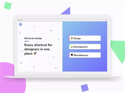 Shortcuts.design - Every shortcut for designers in one place! | Product Hunt