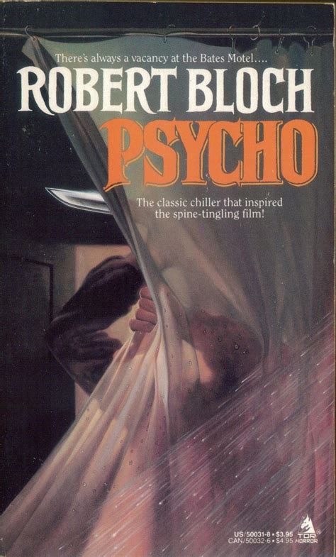 Psycho by Robert Bloch (1959) | Horror book covers, Robert bloch, Regency romance books