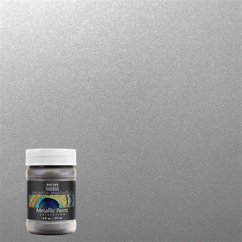 Modern Masters 6 oz. Platinum/Silver Matte Metallic Interior Paint ...