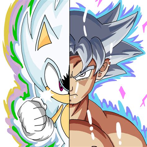 Hyper Sonic vs MUI Goku by Arttoon1 on DeviantArt in 2022 | Sonic, Goku, Anime