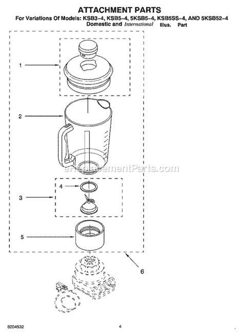 kitchenaid blender parts model ksb5wh4 | Wallpaper Template