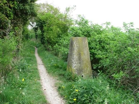 Trig point on Grim's Ditch, on The Ridgeway, Wallingford, Oxfordshire ...