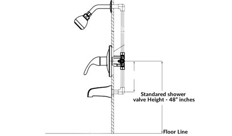 Standard Shower Valve Height | Expert Guides With Picture - M2B