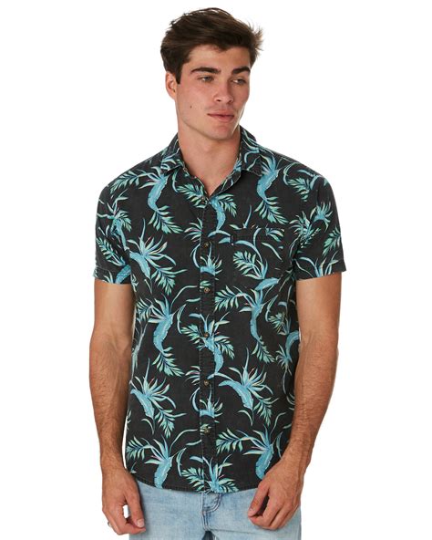 Rip Curl Spacey Mens Ss Shirt - Washed Black | SurfStitch