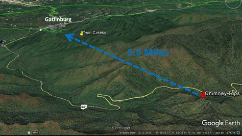 Map: Fires reported during the Gatlinburg fire