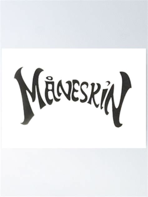 "Maneskin black logo" Poster for Sale by Carmens-World | Redbubble