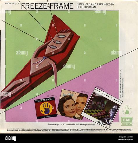 The J. Geils Band - Freeze-Frame - Vintage vinyl record cover Stock ...