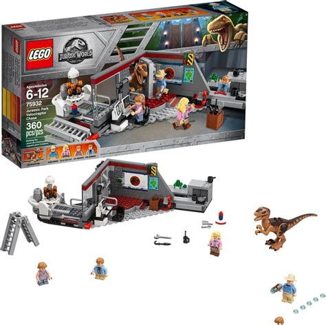 Jurassic World Perseguição De Raptor No Parque Jurássico Lego Sem Cor Especificada | Amazon.com.br