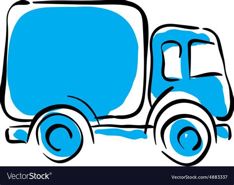 Truck icon animated delivery car Royalty Free Vector Image