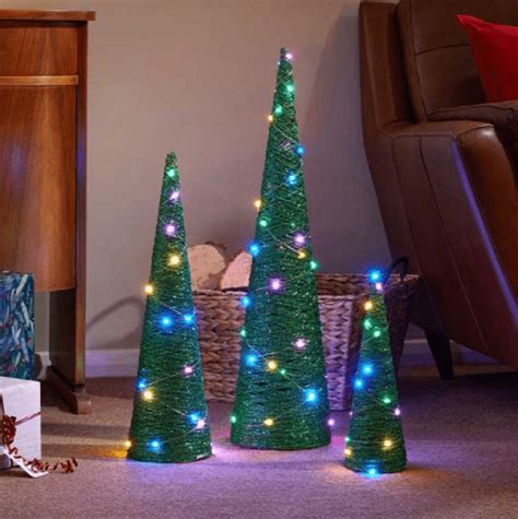 Three Kings Christmas GlitterTree Green 3pc – Trowell Garden Centre