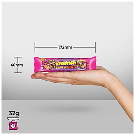 Buy Nestle Munch - Fruit O' Nuts Chocolate Coated Crunchy Wafer Bar ...