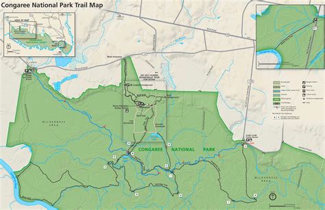 Congaree National Park trail map