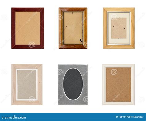 Set of Old Picture Frames with Passepartout Stock Photo - Image of space, background: 135914798