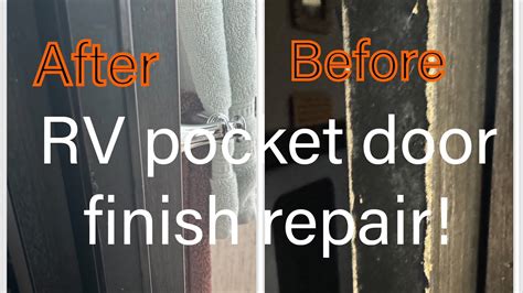 RV pocket door repair. - YouTube