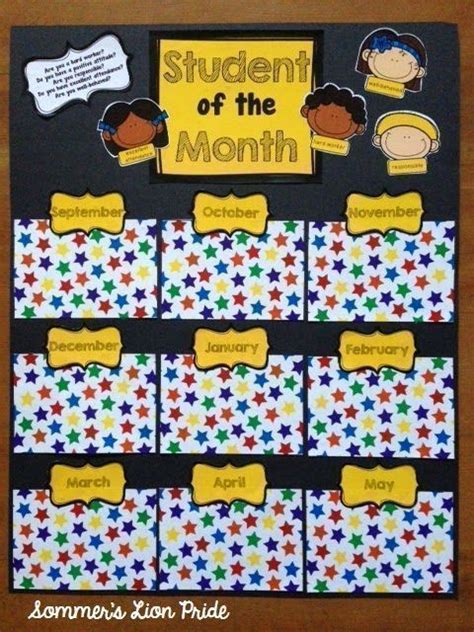 Create Your Own Student of the Month Poster