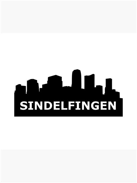 "Sindelfingen Skyline" Poster by gulden | Redbubble