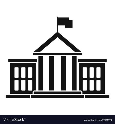 European union parliament icon simple style Vector Image