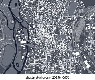 Map City Halle Germany Stock Vector (Royalty Free) 2025840656 ...