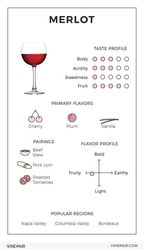 An Illustrated Guide to Merlot - Everything you need to know about Merlot | Wine flavors, Wine ...