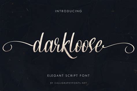 Darkloose Elegant Script Font - All Free Fonts