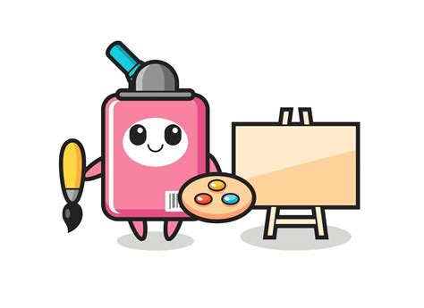 Illustration of milk box mascot as a painter 3291988 Vector Art at Vecteezy