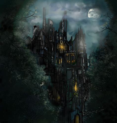 ArtStation - Castle at night