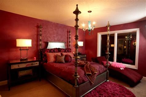 Master Bedrooms in Rich Red Hues - Interiors By Color