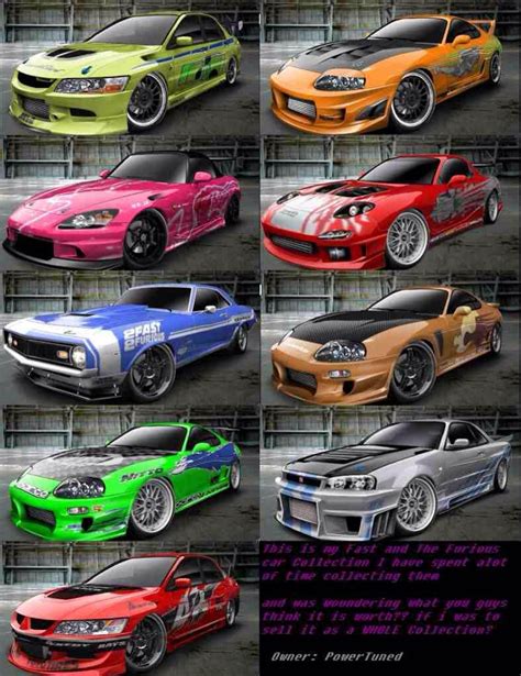 Fast And The Furious Cars