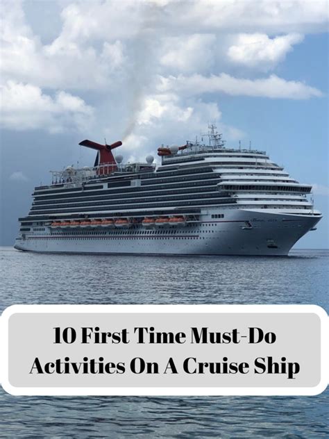 10 First-Time Must-Do Activities On A Cruise Ship