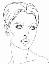 Coloring Pages Models sketch template