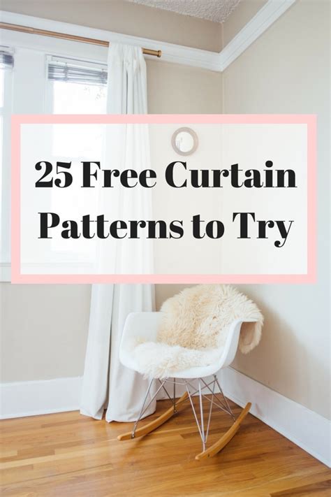 The 27 Best Free Curtain and Valance Patterns - FeltMagnet