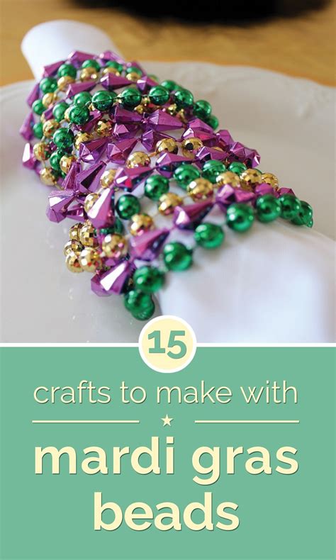 15 Crafts to Make with Mardi Gras Beads - thegoodstuff