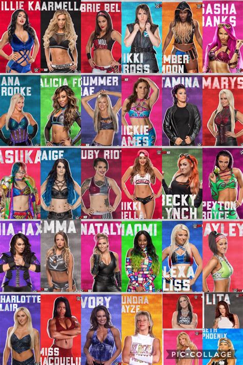 WWE 2K18 All Divas Rosters | Raw wrestling | Pinterest | Diva, WWE ...