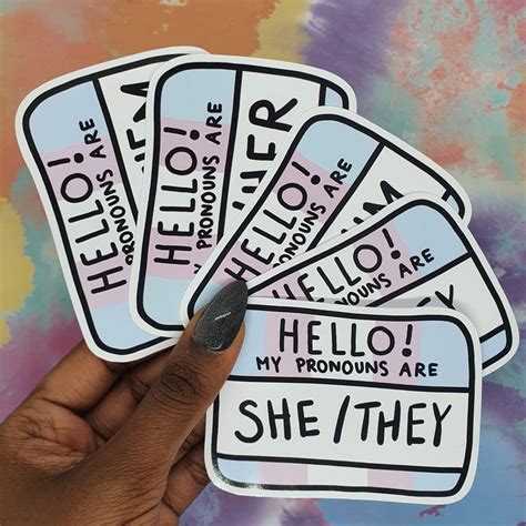 Hello! My Pronouns Are... Stickers | Sofftpunk