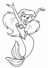 Printable Mermaid Ariel Coloring Pages Coloring Pages sketch template