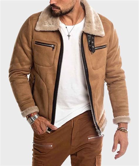 Mens Leather Jacket Brown at Virginia Barnes blog