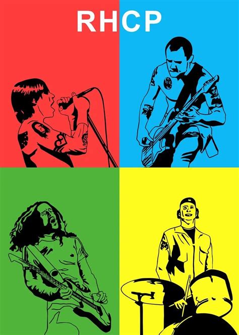 RHCP Band Poster – Aesthetic Wall Decor