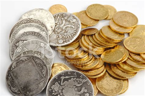 Silver And Gold Coins Stock Photo | Royalty-Free | FreeImages