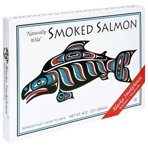 Alaska Smokehouse Smoked Salmon Fillet, 8-Ounce Gift Boxes (Pack of 2) $12.33 | Seafood gift ...