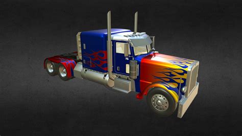 Peterbilt 389 Optimus Prime - 3D model by bansheewoj [3437c3e] - Sketchfab