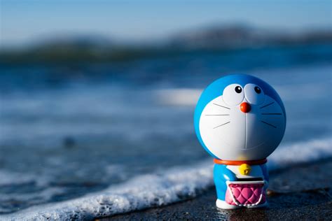 Download Beach Doraemon 4k Wallpaper | Wallpapers.com