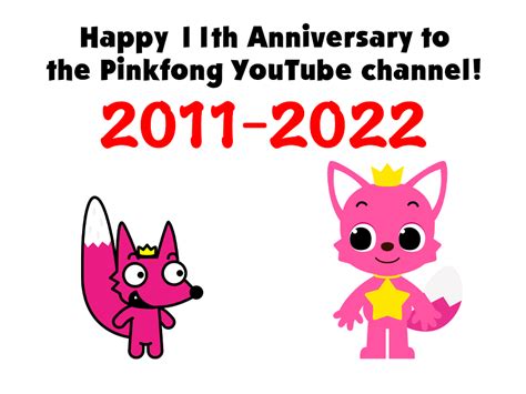 Pinkfong celebrates 11 years on YouTube! by mjhenry83 on DeviantArt