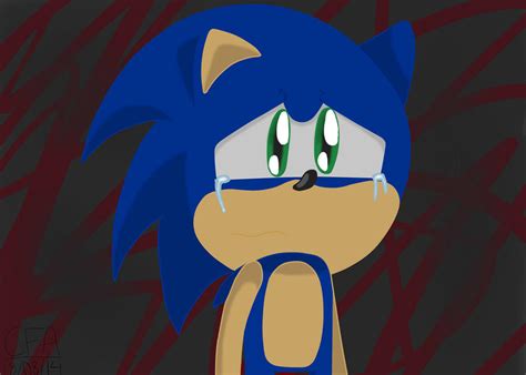 Sad Sonic by CartoonFansArt on DeviantArt