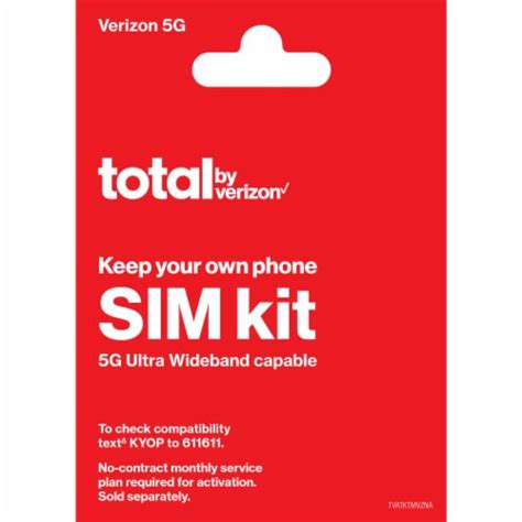 Total by Verizon Bring Your Own Phone Prepaid 3-in-1 CDMA SIM Kit, 1 ct - Fred Meyer