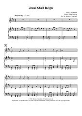 Jesus Shall Reign - violin solo with piano accompaniment by John Liptrot Hatton sheet music on ...